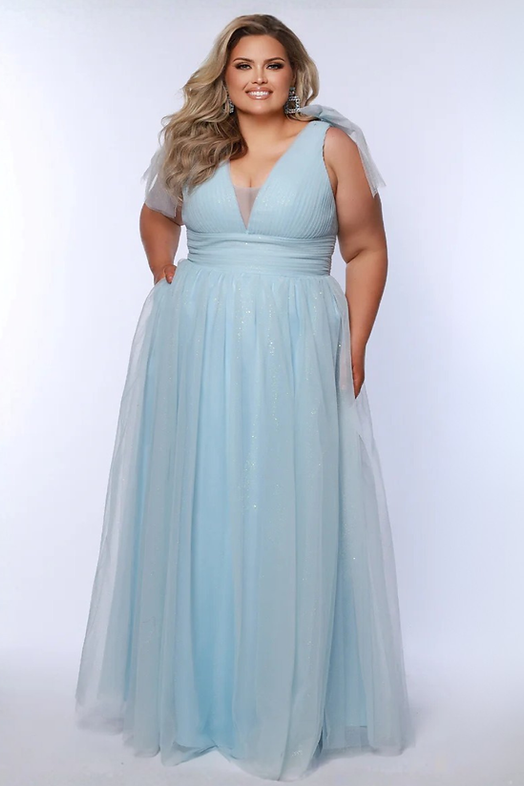 used formal dresses plus size Ladivine Cds496C Long Plus-Size Formal Dress