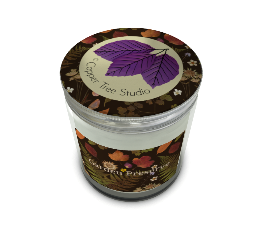 Thumbnail: Candle In The Garden Preserve Pattern In The Shade Nutmeg