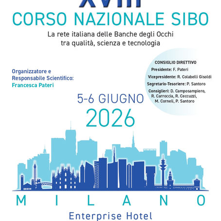 È ONLINE IL PROGRAMMA! SIBO 2026