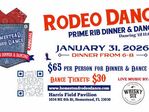 Graphic Ad for The Homestead Rodeo Dance on January 31, 2026