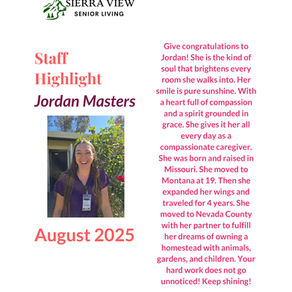 Employee of the Month in August: Jordan Masters