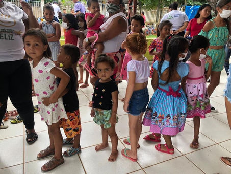 Uma manhã inesquecível para quase 100 crianças beneficiárias do programa Criança Feliz