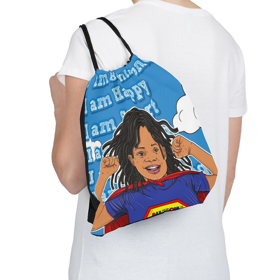 Thumbnail: I Am Auesome Drawstring Bag