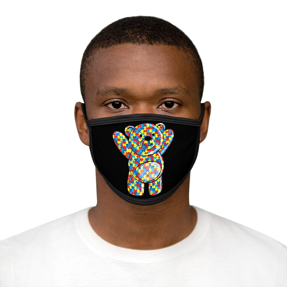 Thumbnail: Autism Teddy Bear Adult Face Mask