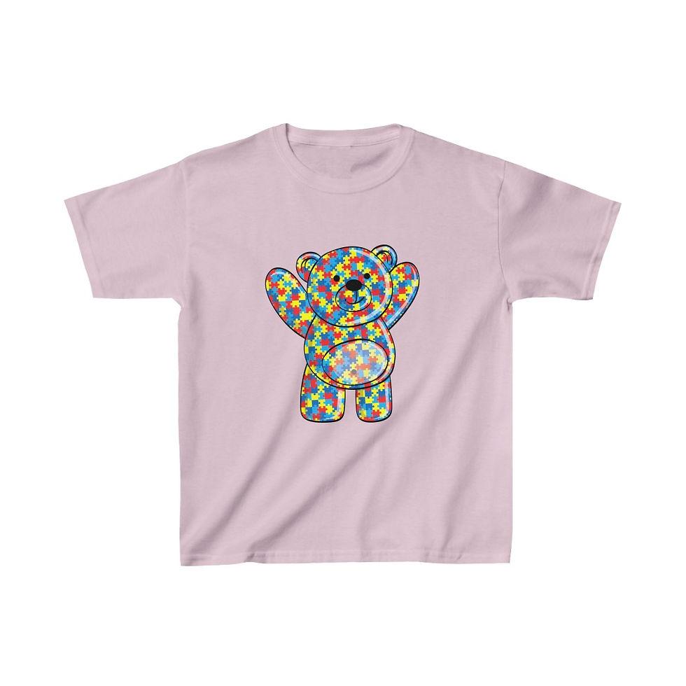 Thumbnail: Autism Teddy Bear Kids Tshirt