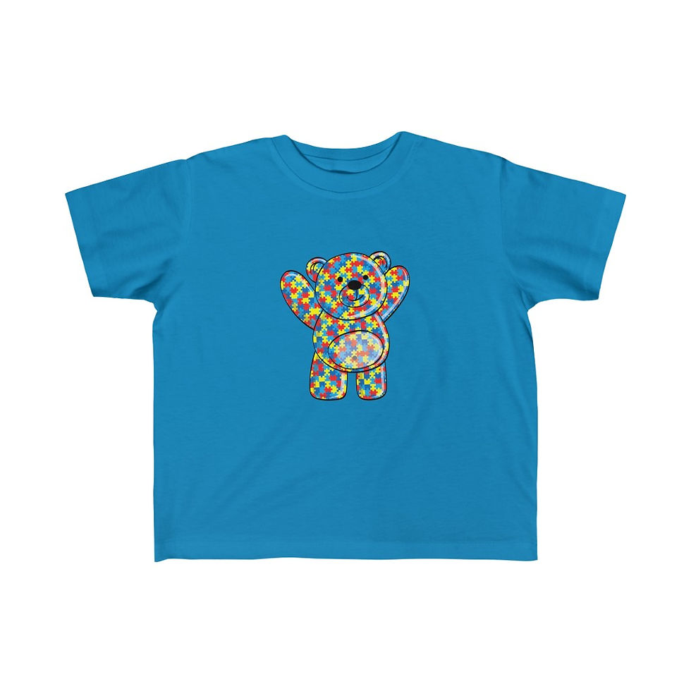 Thumbnail: Autism Toddler Teddy Bear Tshirt