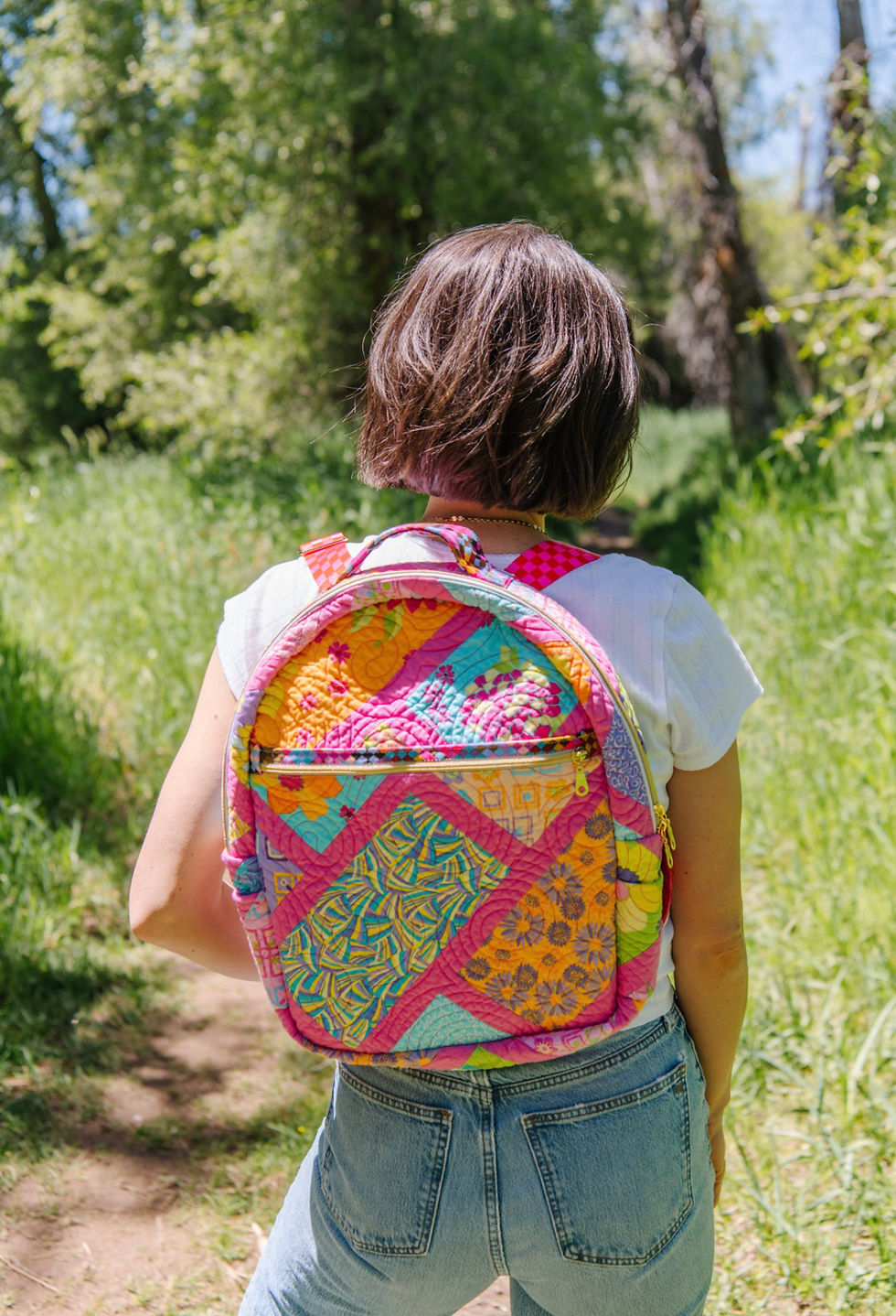 Thumbnail: Ruby Star ice cream patchwork backpack 