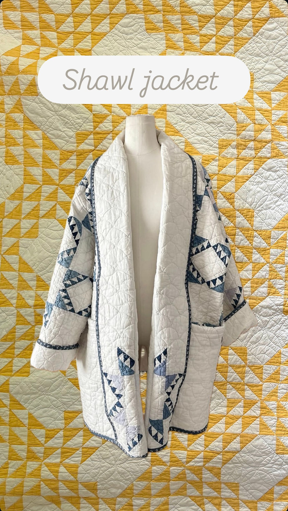 Thumbnail: PREORDER butterfly quilt jacket 