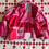 Thumbnail: Red and pink denim shawl quilt jacket 