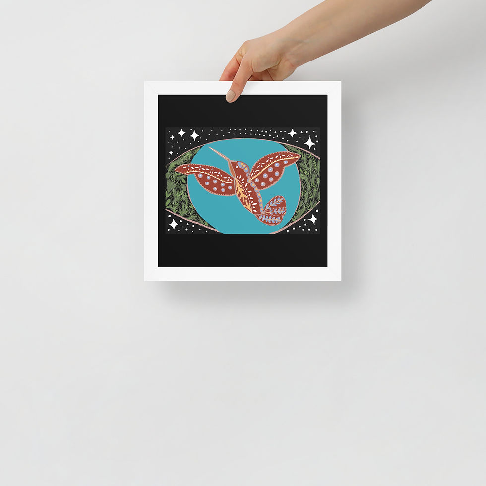 Thumbnail: Pajarito Colibri - Framed Poster