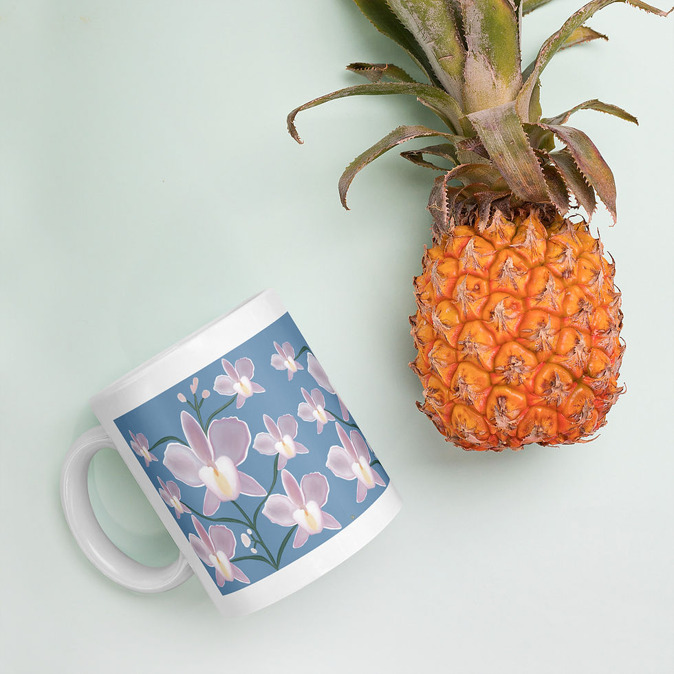 Thumbnail: Orchid - White glossy mug
