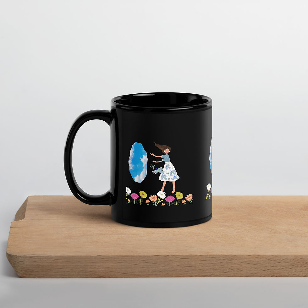 Thumbnail: Mirror - Black Glossy Mug