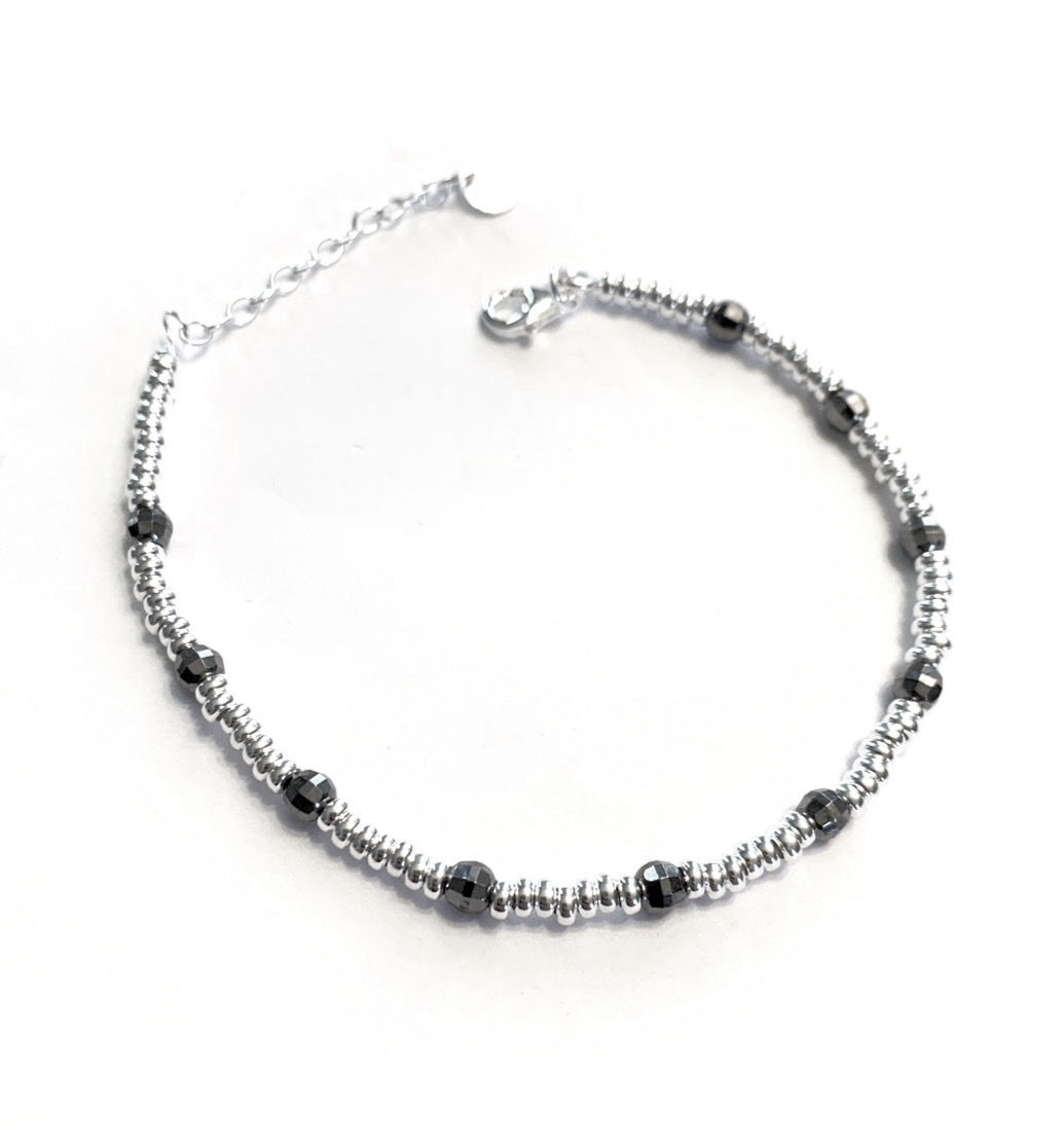 Rondelle con palline sfaccettate 