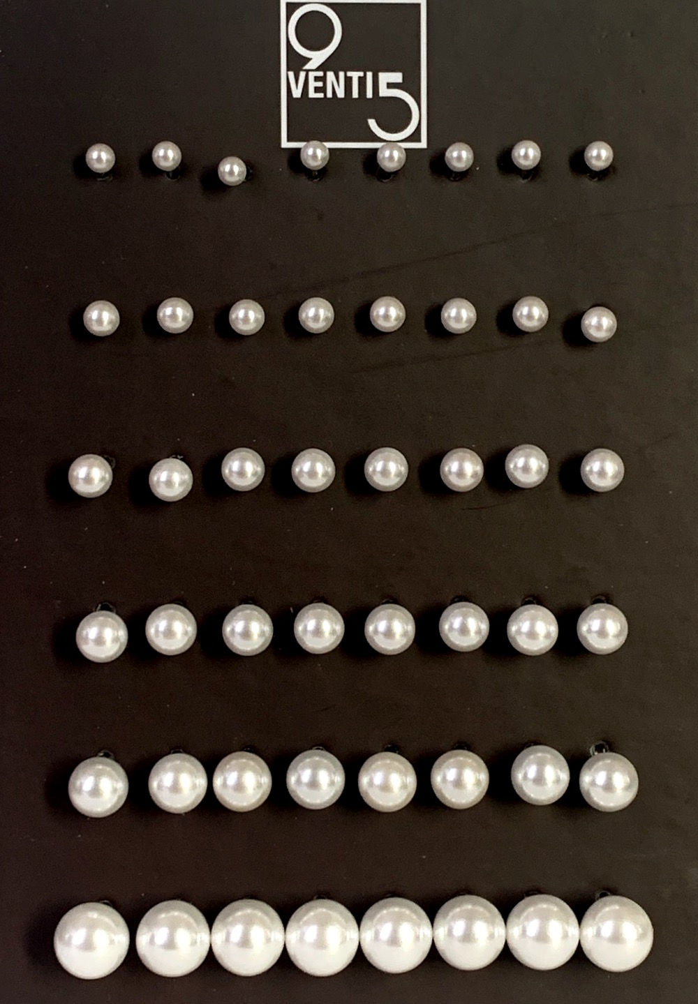 Blister completo 24 paia perle da 3 a 10mm