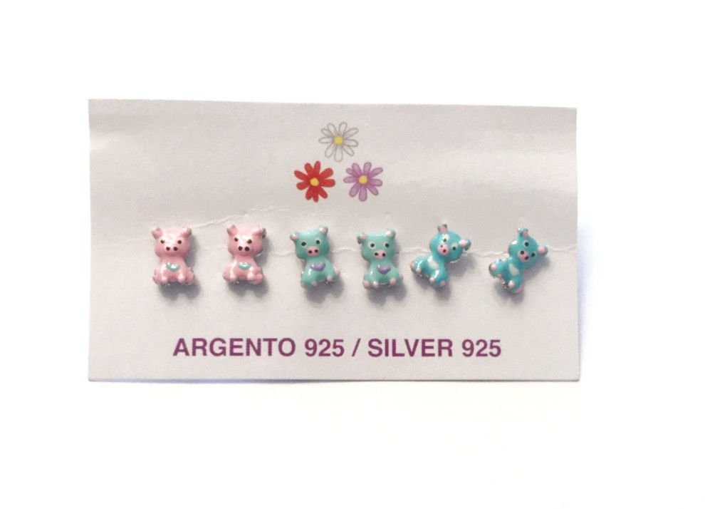 Maialino smaltato (3 paia)