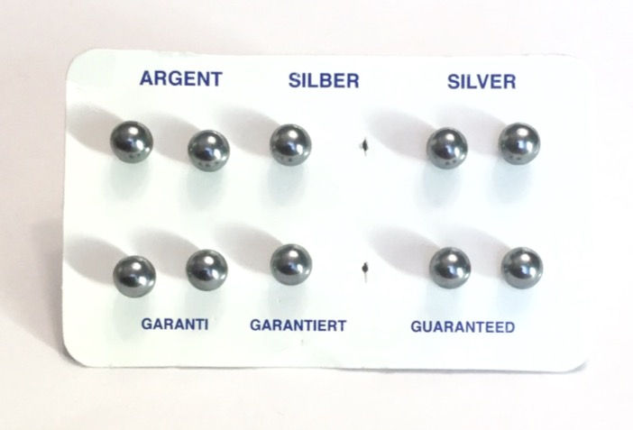 Miniatura: Perla sintetica 6mm (6 paia)