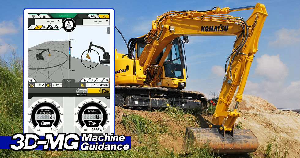 Komatsu introduces 3D machine guidance and payload functionalities for crawler and wheeled excavators