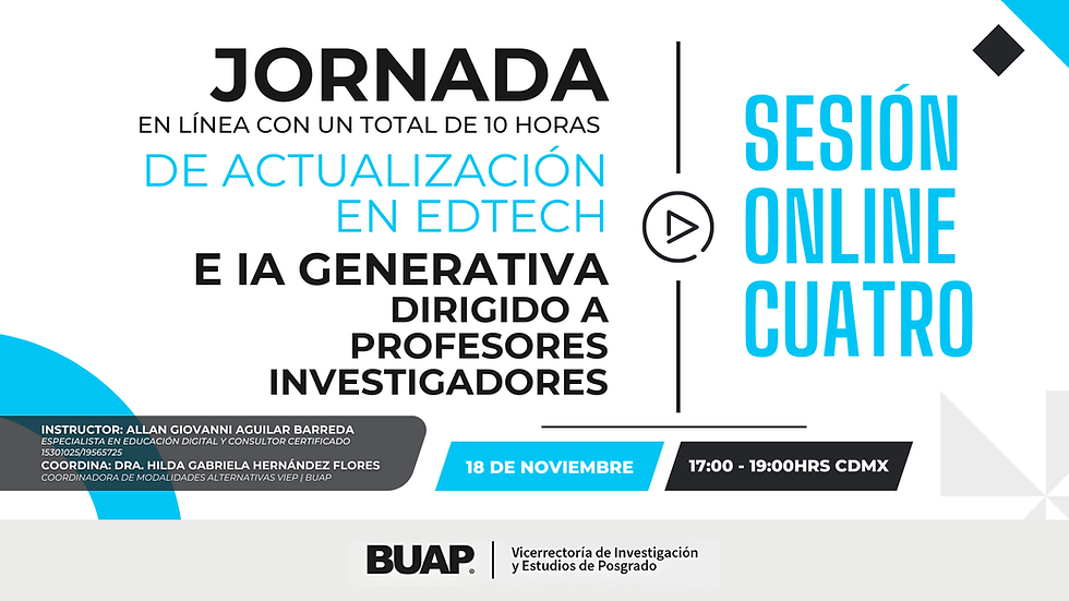 Actualización en EdTech - Sesión Online 4