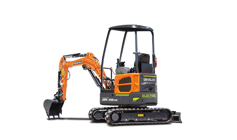 DEVELON Launches Updated Electric-Powered Mini-Excavator