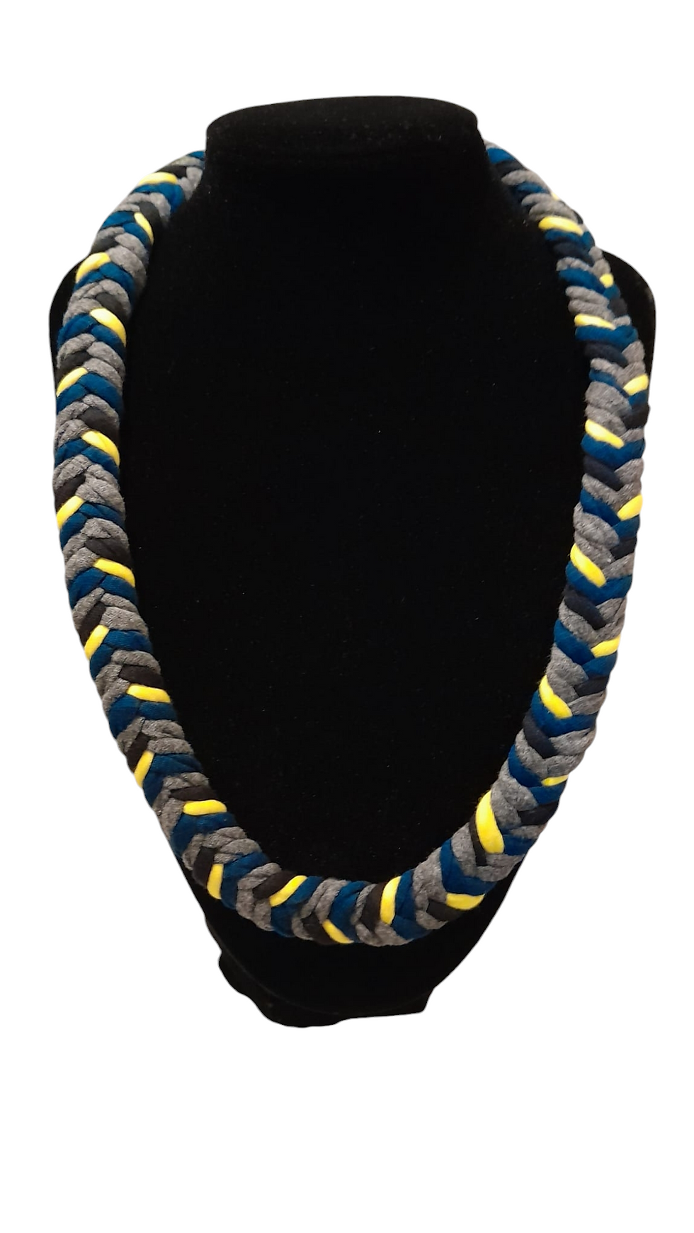 Thumbnail: Extra Thick 7 Strand  Fabric Chew Necklace