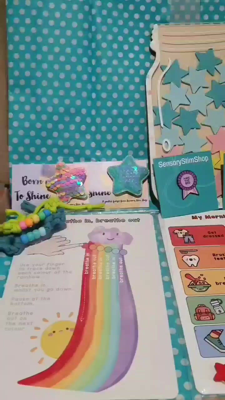 Thumbnail: Morning Routine Aluminium Board with Wooden Stars