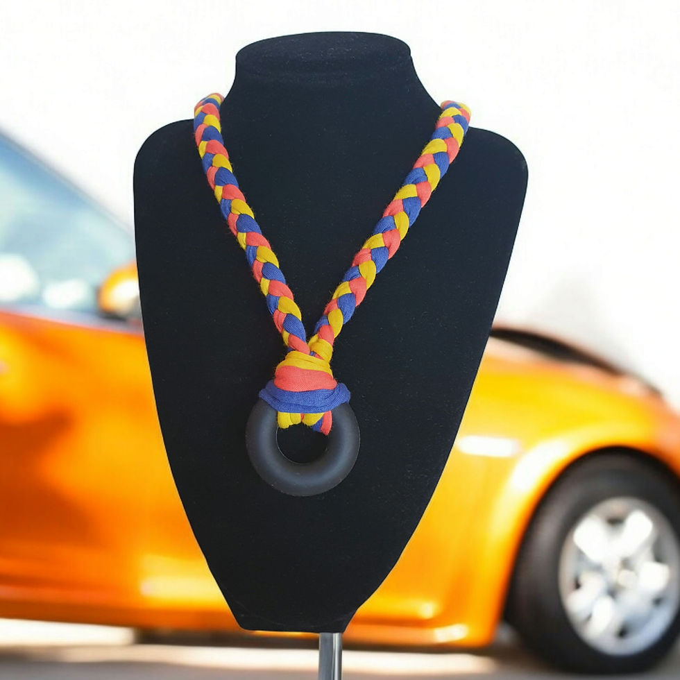 Thumbnail: Silicone Fabric Chew Necklaces Super Car