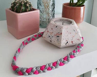 Fabric chew necklace