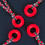 Thumbnail: Copy of Ring Chew Necklace Chewelry Red Coloured