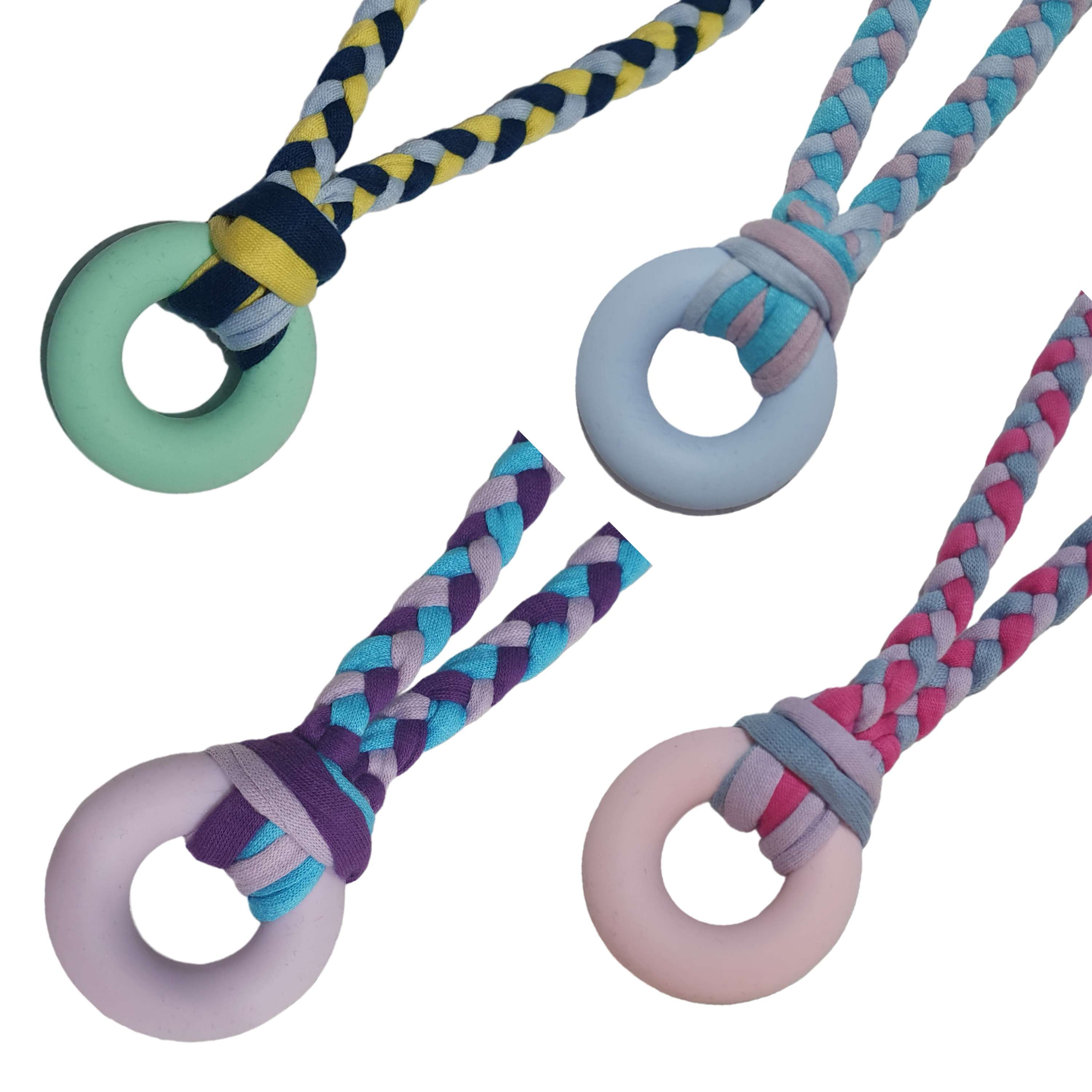 Silicone and Fabric Chew Necklace Sensory Chewelry Fidget ADHD Autism