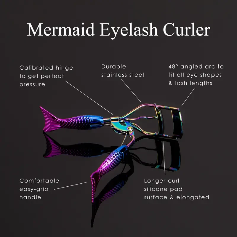 "1Pc Gradient Purple Curled Upswept Lashes for All Eyes"