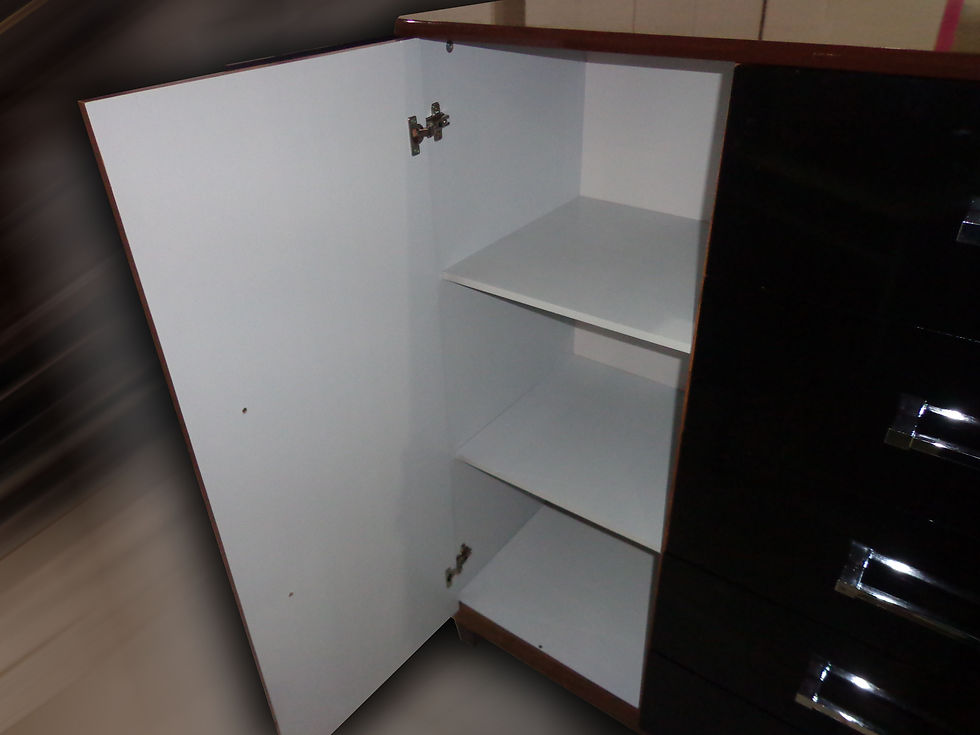 Miniatura: Comoda Imola 5 Gavetas Com Sapateiro Tuboarte MDF