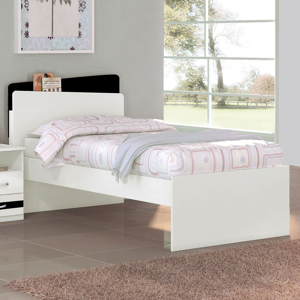 Miniatura: Cama de Solteiro Book Teen Flex Color Br/Pt/Lilás