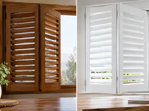 Shutters madera versus PVC: cuál elegir
