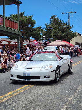 Front view of parade route 3