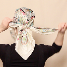 New Scarf Technique: The Satin Side-Bow