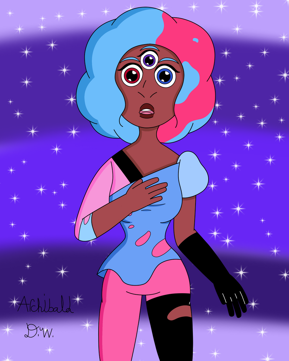Bubblegum Garnet Re-Draw