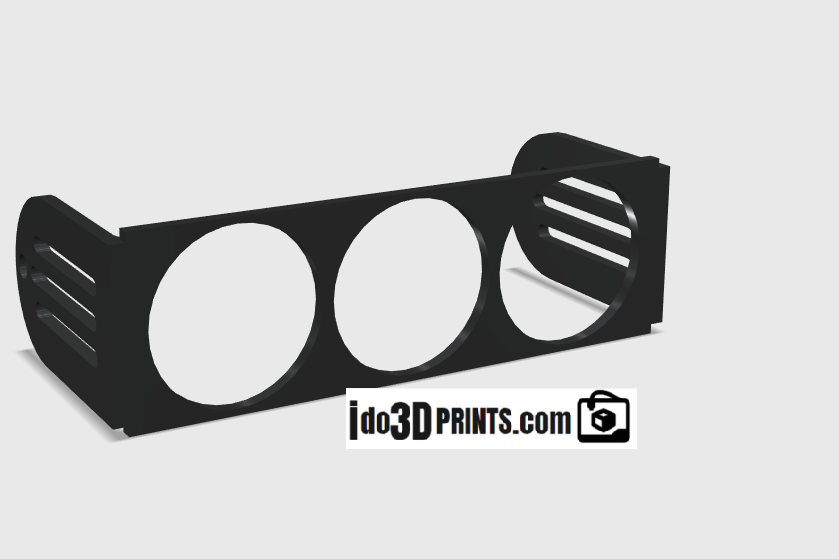 Universal DIN Gauge Pod 52mm (21/16") Single/Dual/Triple pod radio