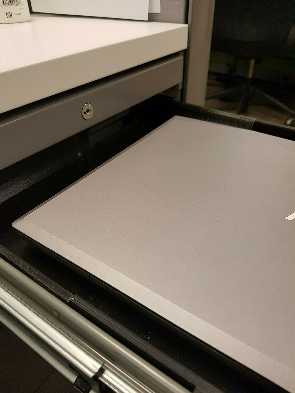 Thumbnail: Laptop desk drawer insert - concealed laptop  drawer