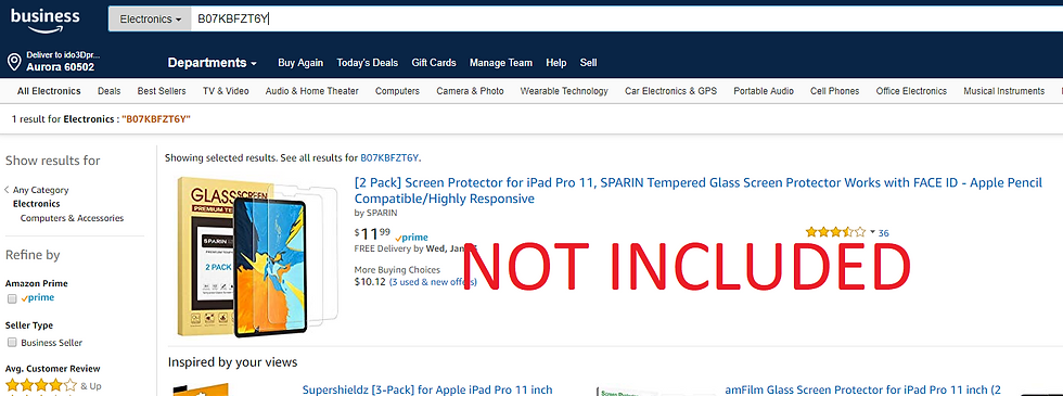 Thumbnail: iPad tablet keyboard mount A1314 11 12.9 10.5
