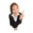 insurance agent pointing up