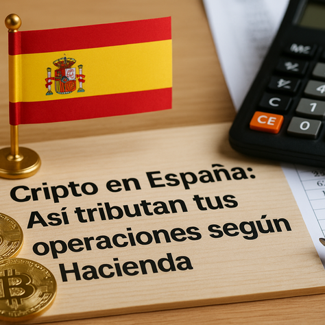 Cripto en España: Así tributan tus operaciones según Hacienda