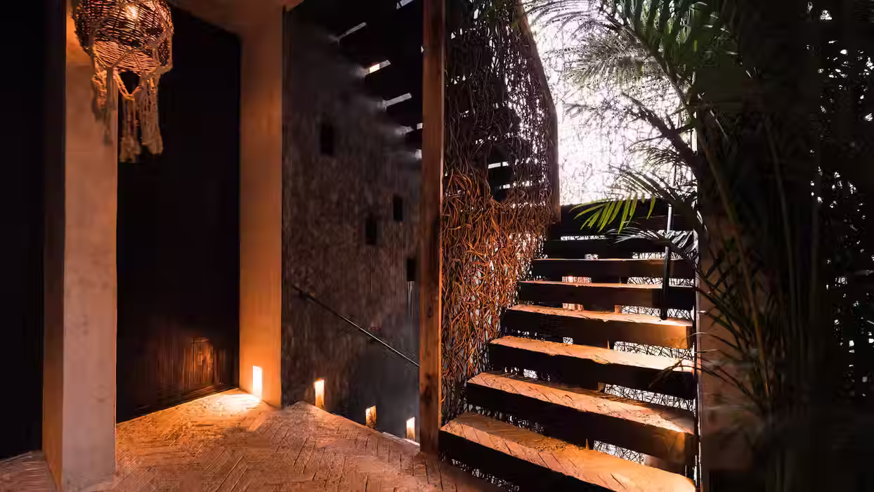 artisan stairs at Esmeralda Boutique