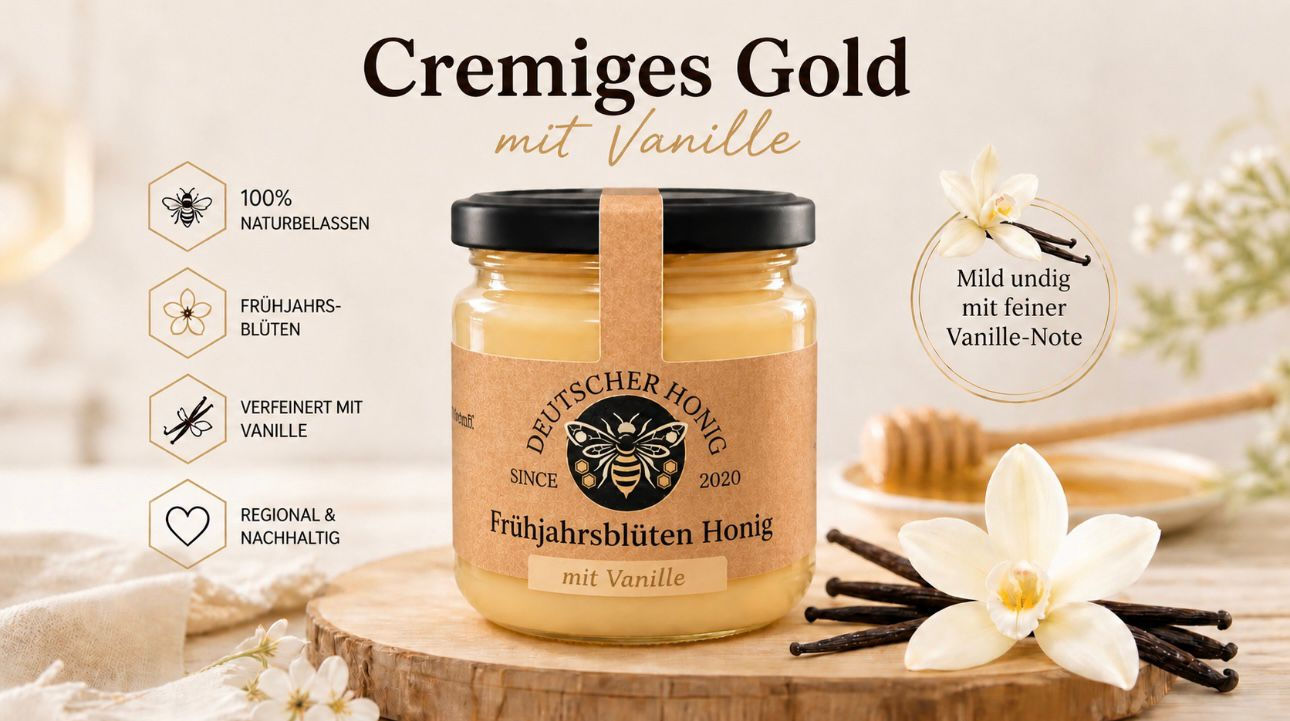 Cremiges Gold - Vanille im Honig