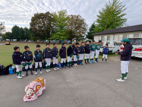 Aチーム、寺原藤代少年野球大会。ジュニアチーム、練習試合。