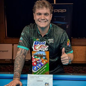 Jonás Souto abre el año con un triunfo en el Pool Tour de Zaragoza