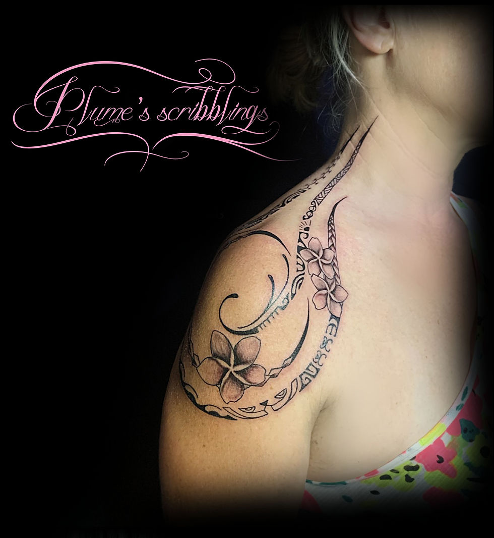 TIARE polynésien SCRIBBLINGS