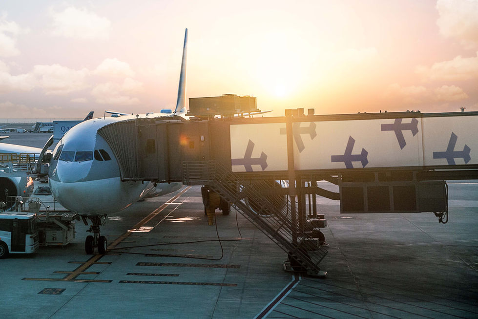 United Airlines Boarding Ramp