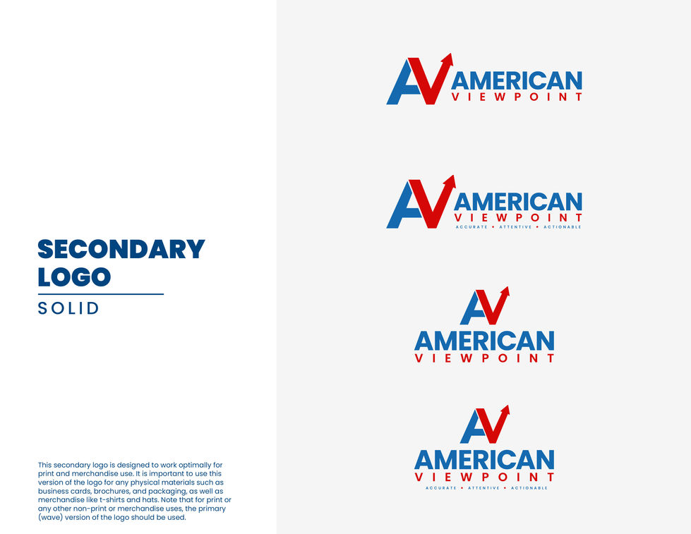 Final secondary logo presented to client.