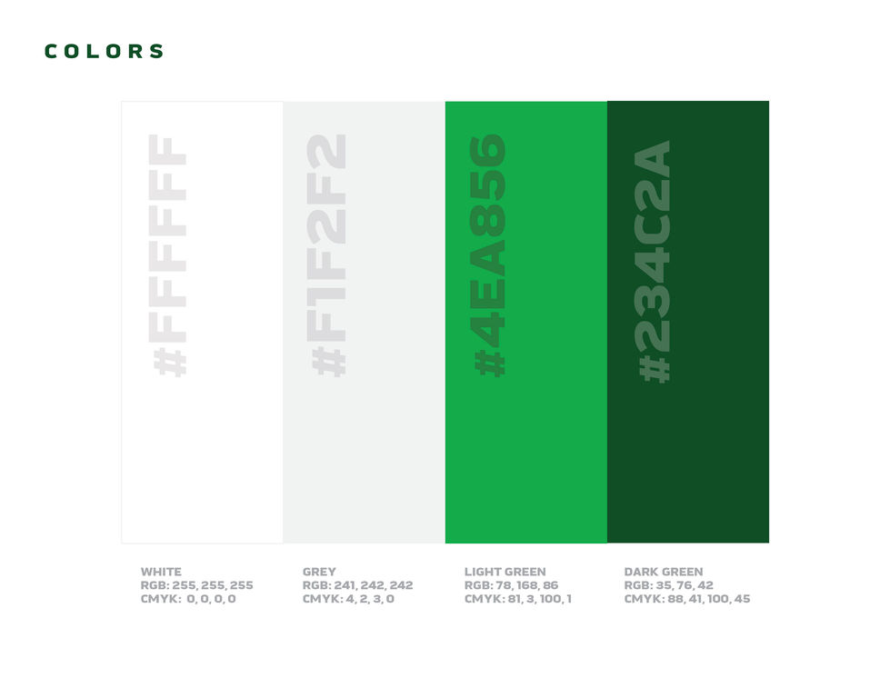 We kept the color palette fresh and modern, but true to the companies purpose.