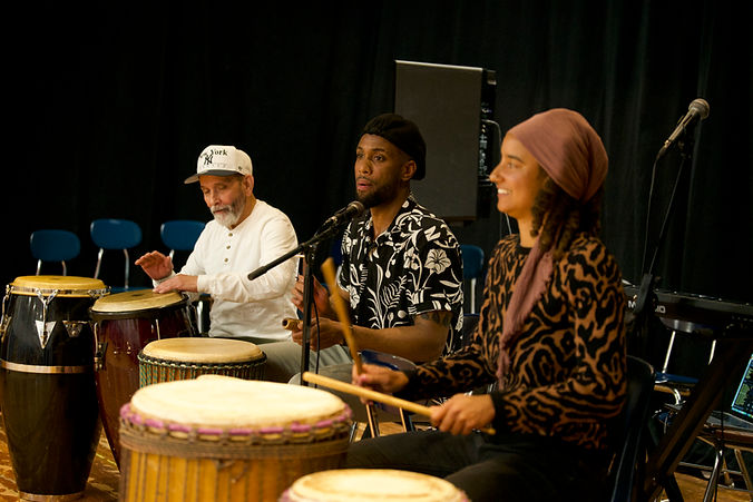 ML King Elementary Group photo (freddy, krista, jordan drumming).jpg